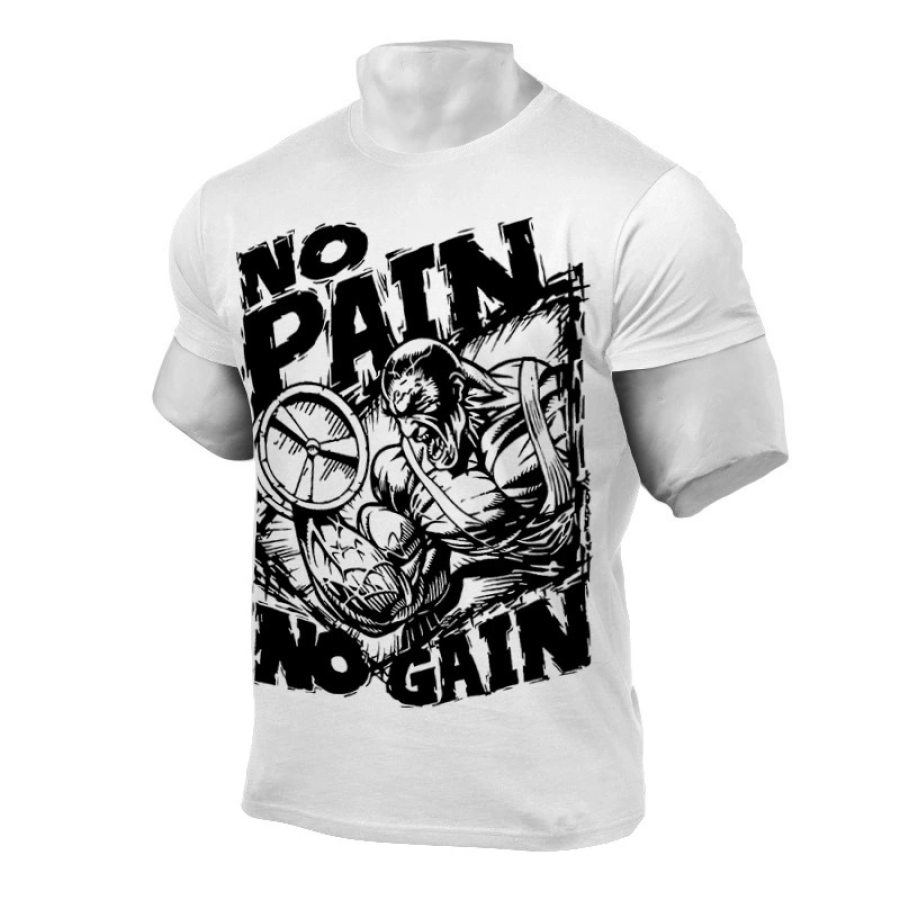 

No Pain No Gain Men's Printed T-shirt