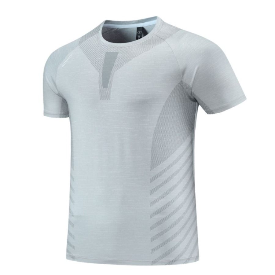 

Men's High Elastic Jacquard Sweat Absorbing Quick Dry T-Shirt