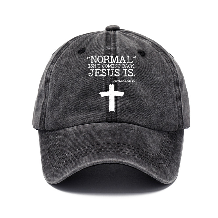 Normal Isn't Coming Back Chic But Jesus Is Revelation 14 Sun Hat