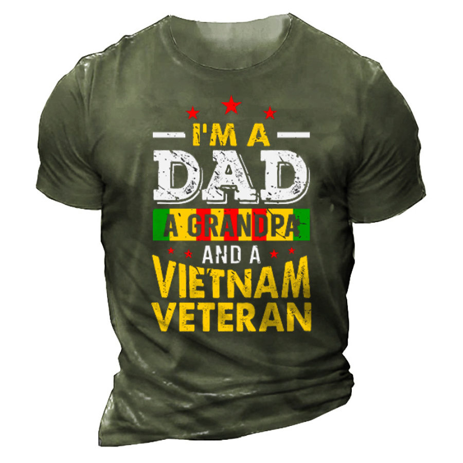 

I Am A Dad And A Vietnam Veteran Men's Coton T-Shirt