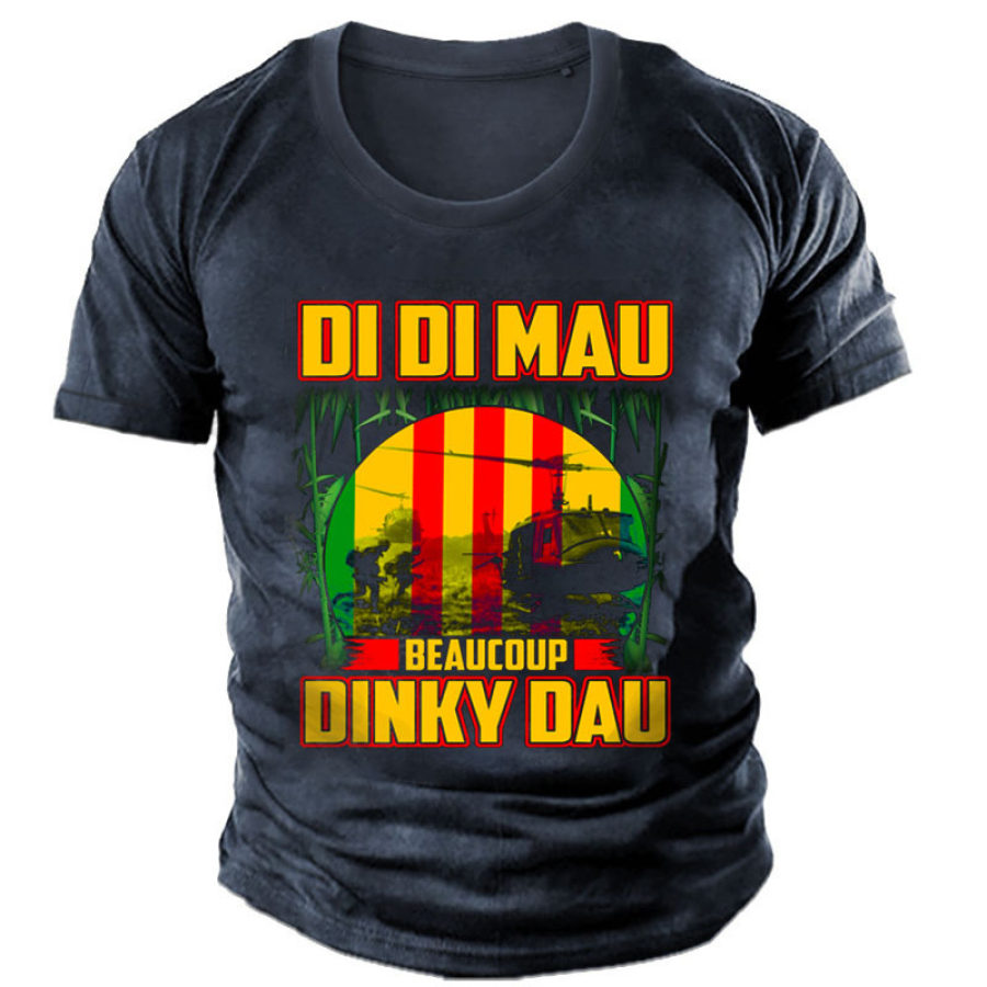 

Men's Outdoor Veteran Print Cotton T-Shirt