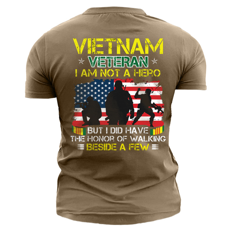 Men's Veteran Short Sleeve Chic Cotton T-shirt