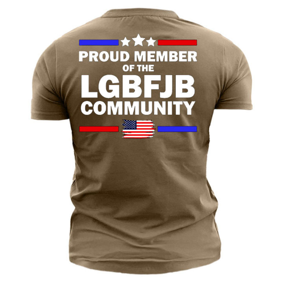 

Men's Proud Member Of The LGBFJB Community Men's Cotton T-Shirt