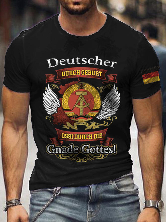 Deutscher Men's Outdoor Retro Chic Tactical Cotton T-shirt