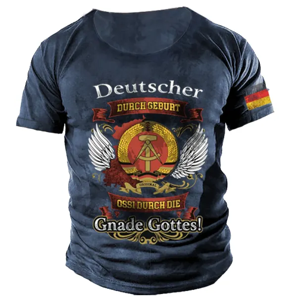 Deutscher Men's Outdoor Retro Tactical Cotton T-Shirt - Kalesafe.com 