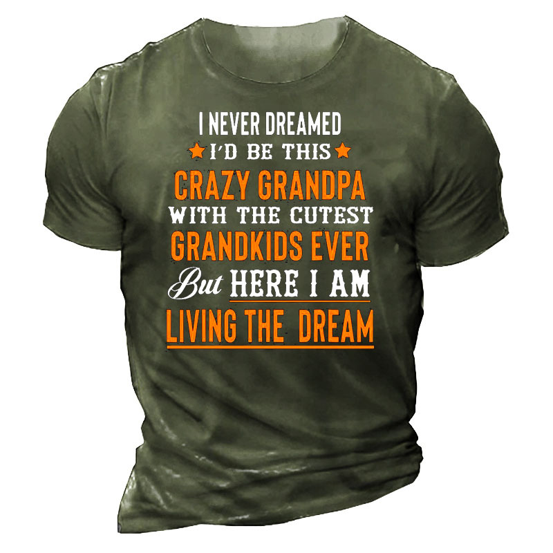 Grandpa Men's Cotton Short Sleeve Chic T-shirt