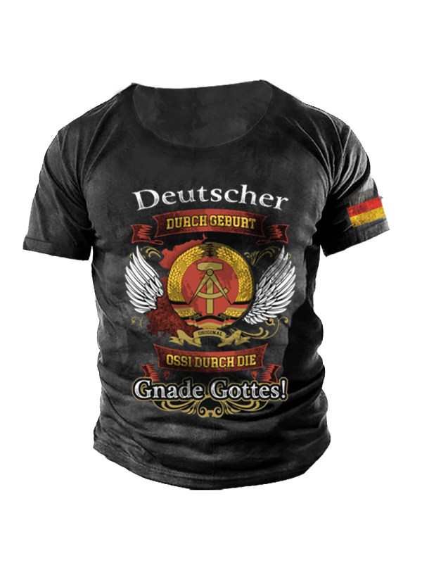 Deutscher Men's Outdoor Retro Tactical Cotton T-Shirt