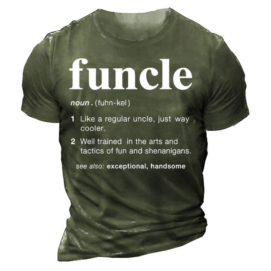 

Uncle Men's Cotton Short Sleeve T-Shirt
