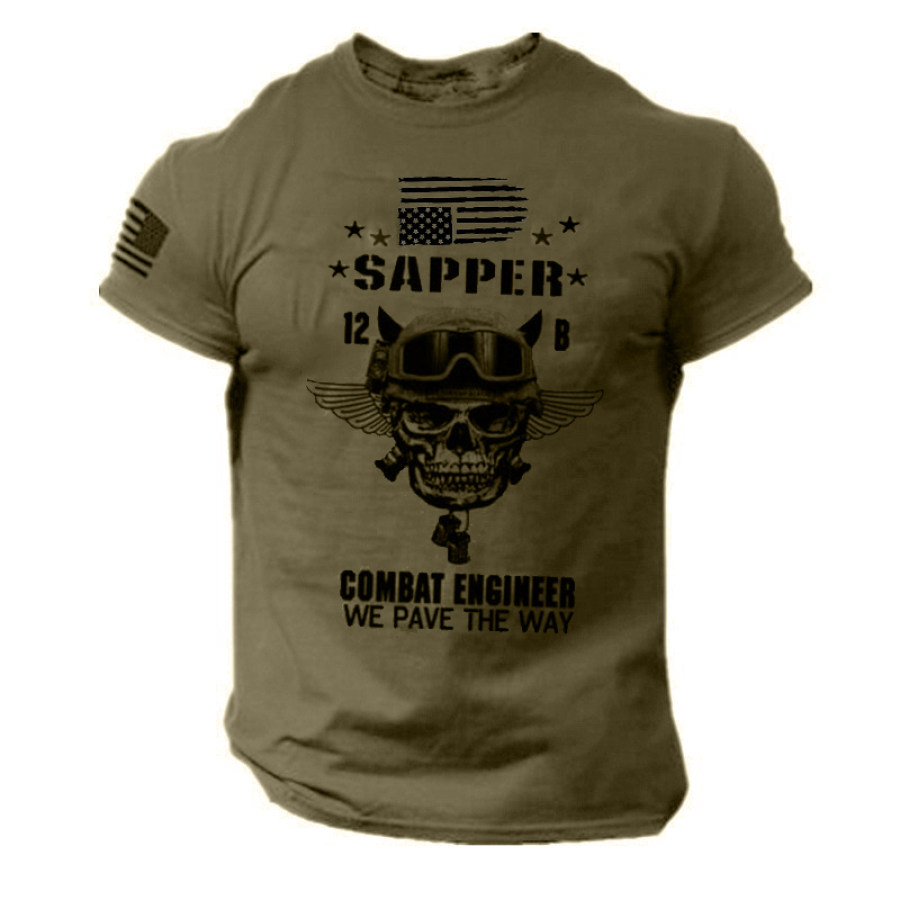 

Men's US Military Tactical Print T-Shirt