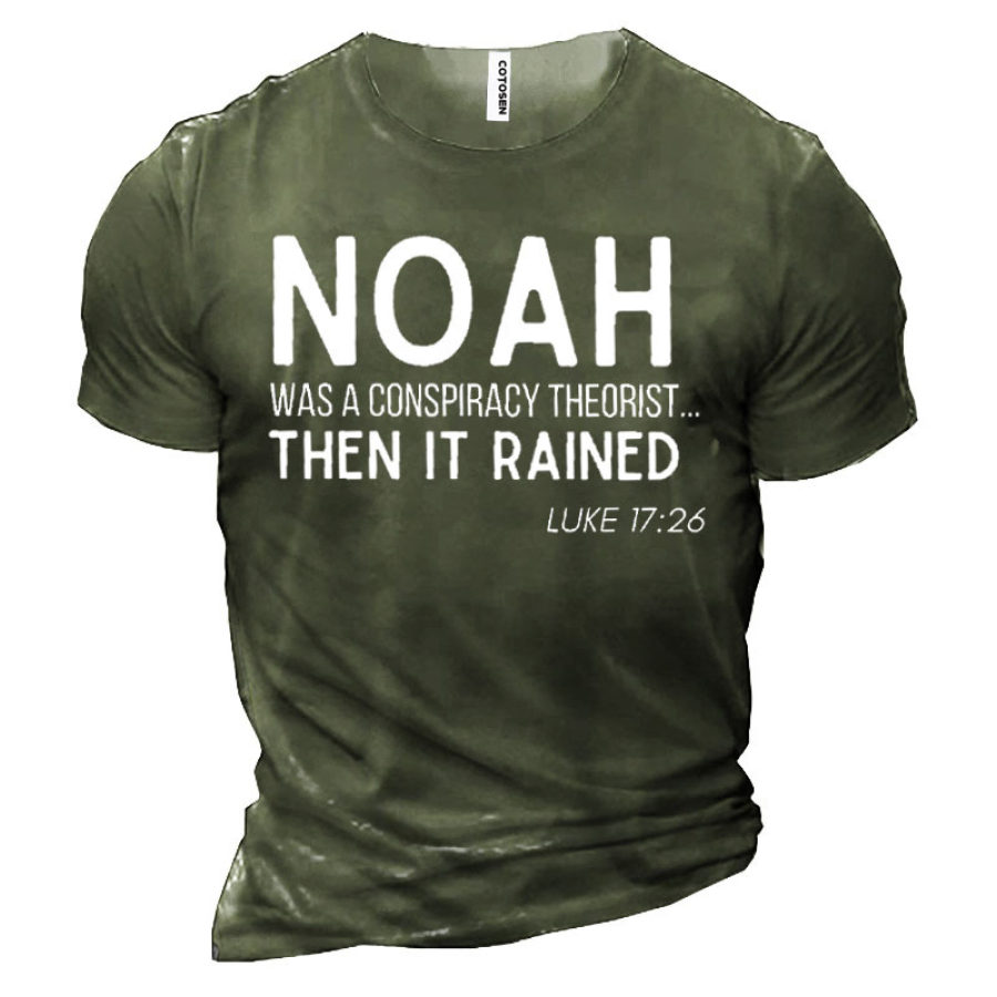 

Noah Conspiracy Theorist Men's Short Sleeve Cotton T-Shirt
