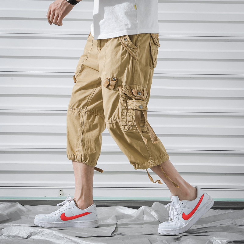 Men's Outdoor Multi Pocket Chic Casual Cropped Cargo Pants