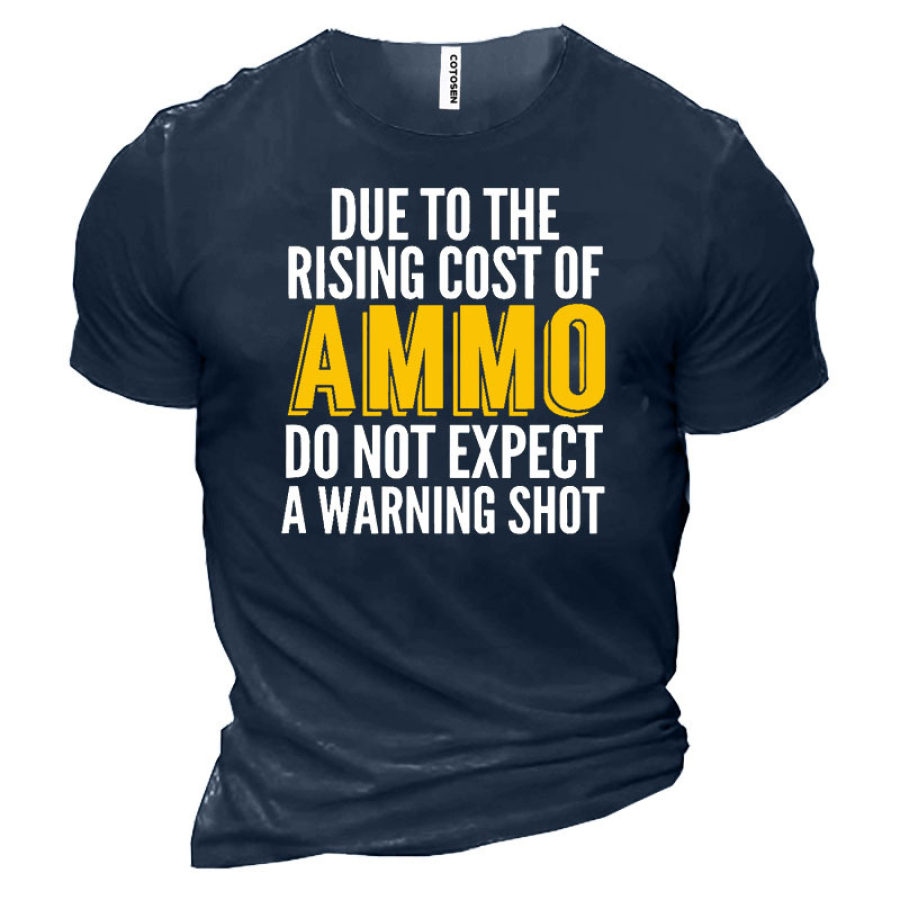 

Do Not Expect A Warnning Funny Men's Short Sleeve Cotton T-Shirt