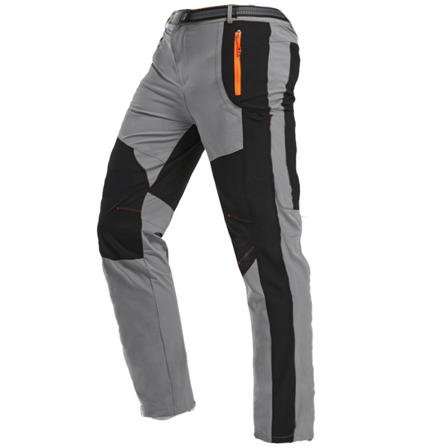 

Men's Colorblock Micro-elastic Breathable Quick-drying Pants Casual Sports Pants