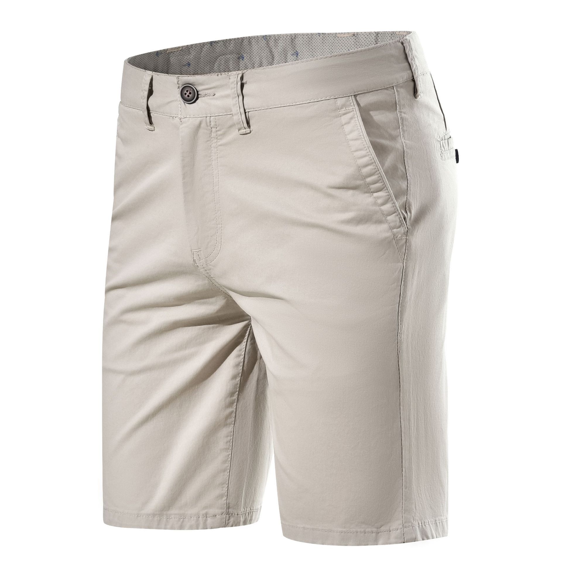 Straight Casual Solid Color Chic Simple Casual Shorts