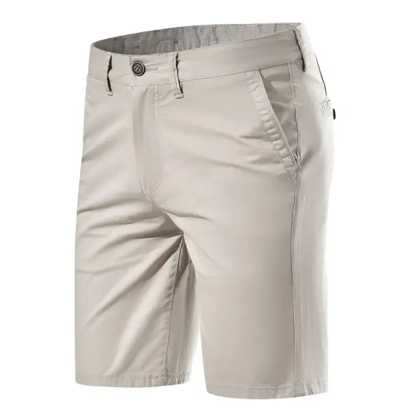 Straight Casual Solid Color Simple Casual Shorts - Honeylop.chimpone.com 