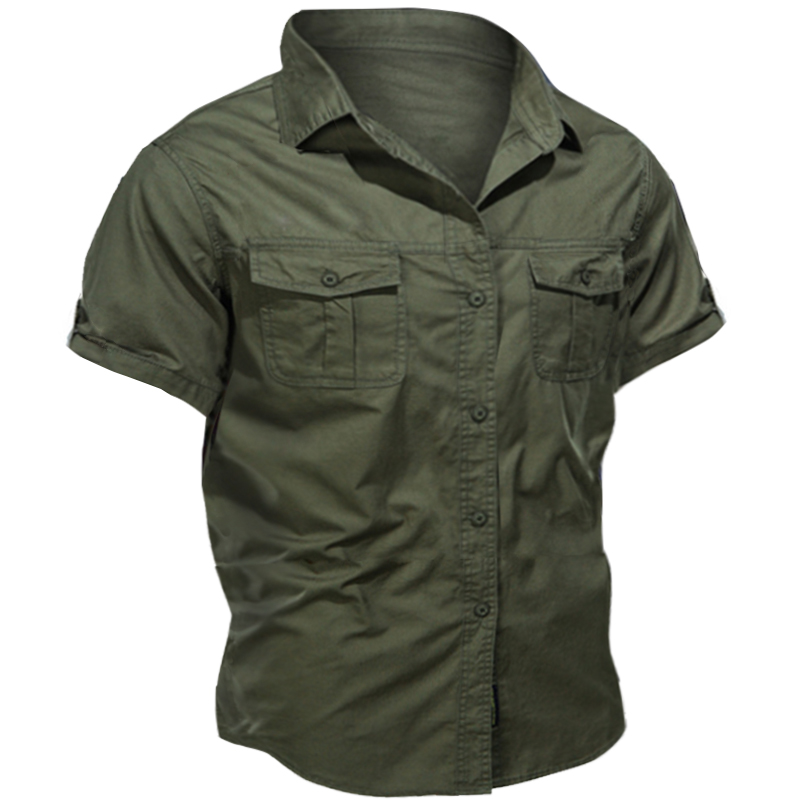 Men's Outdoor Tactical Workwear Chic Short Sleeve Shirt