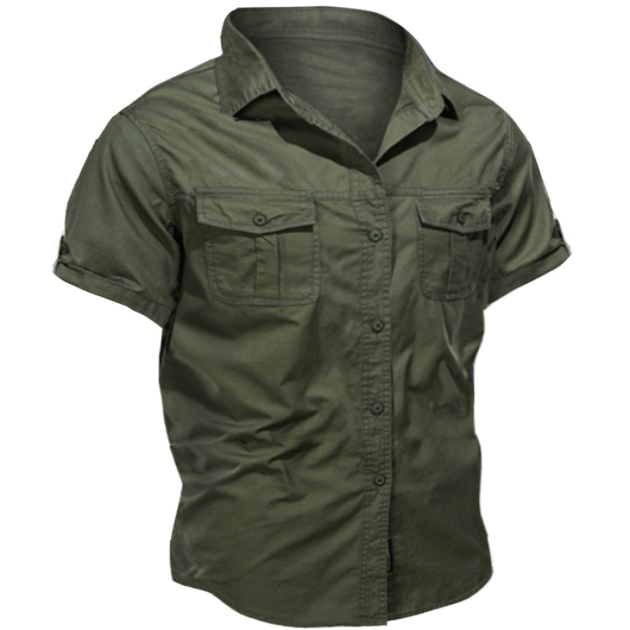 

Men's Outdoor Tactical Workwear Short Sleeve Shirt