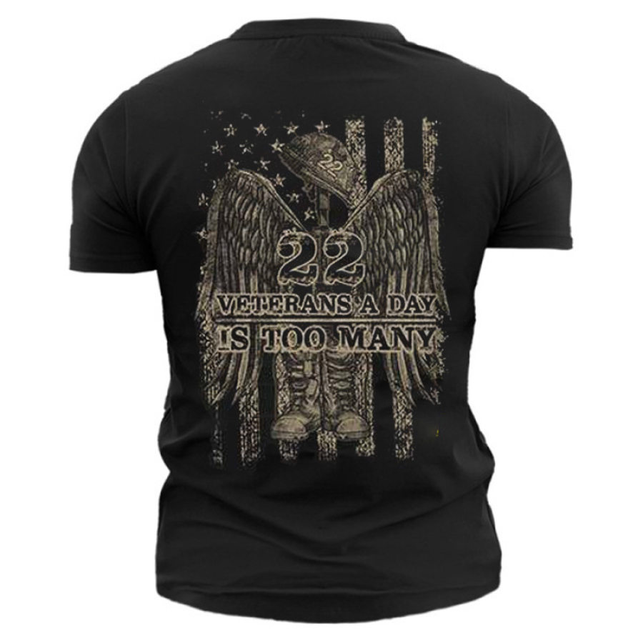

Men's 22 Too Many Cotton Print T-Shirt