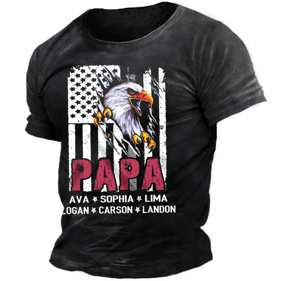 

Papa Men's Cotton Short Sleeve T-Shirt