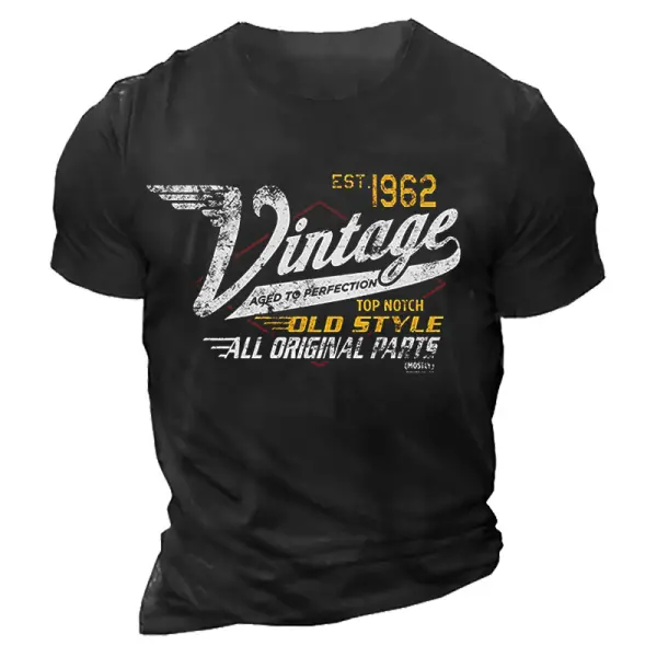 Vintage 1962 Aged To Perfection 60th Birthday Shirts For Men - Cotosen.com