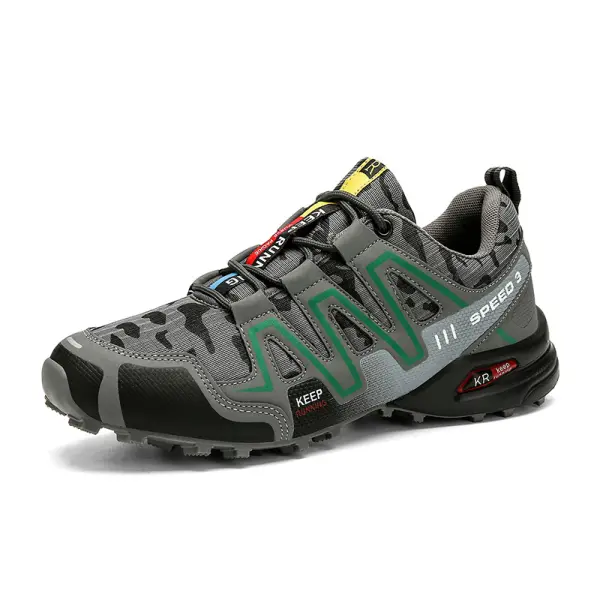 Men's Non-slip Soft Outdoor Cross-country Hiking Shoes - Blaroken.com 