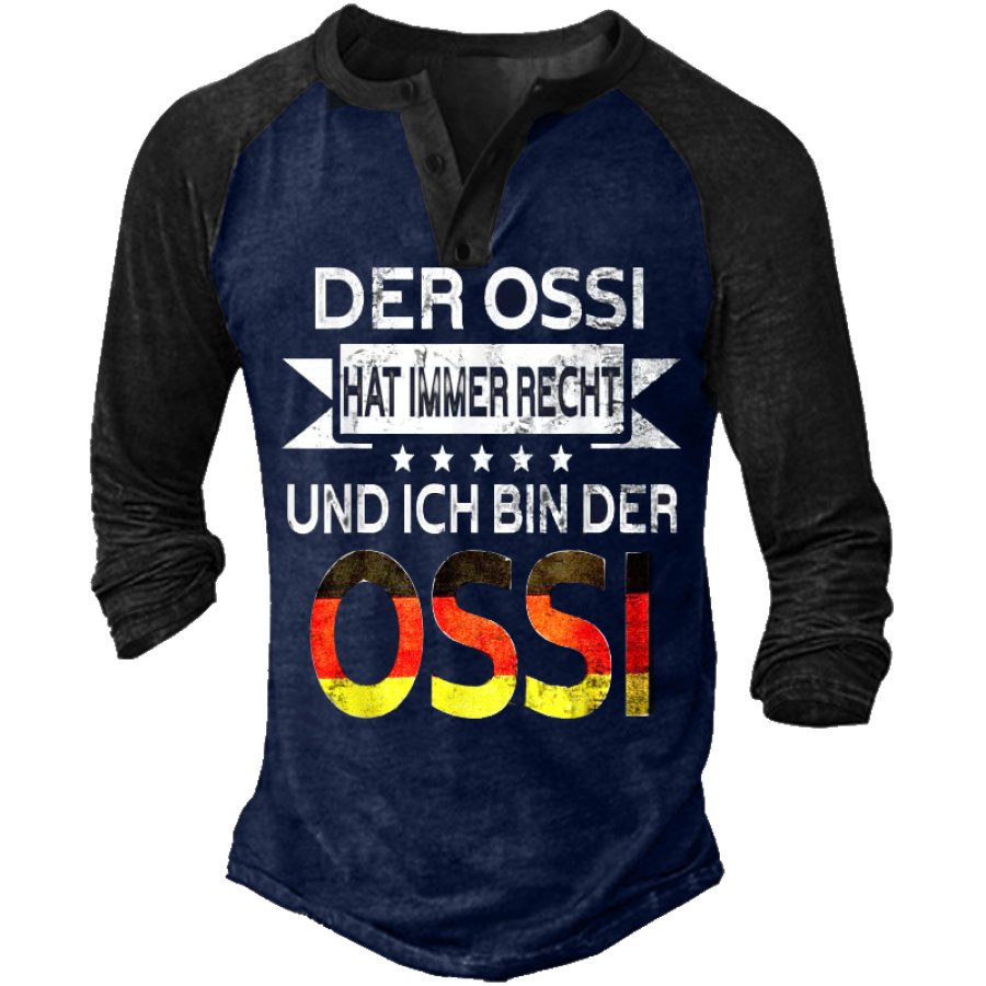 

Men's OSSI Military Colorblock Print T-Shirt