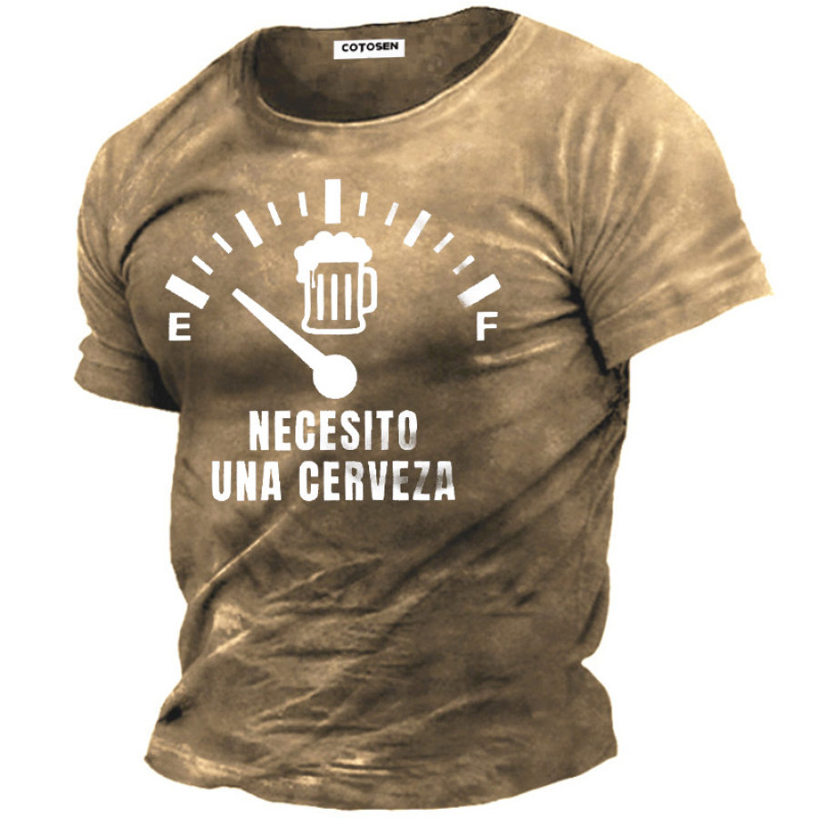 

Drinking Men's Cotton T-Shirt