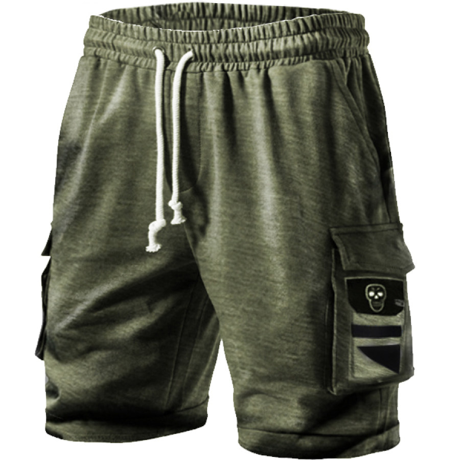 

Men's Outdoor Skull Pocket Tactical Shorts