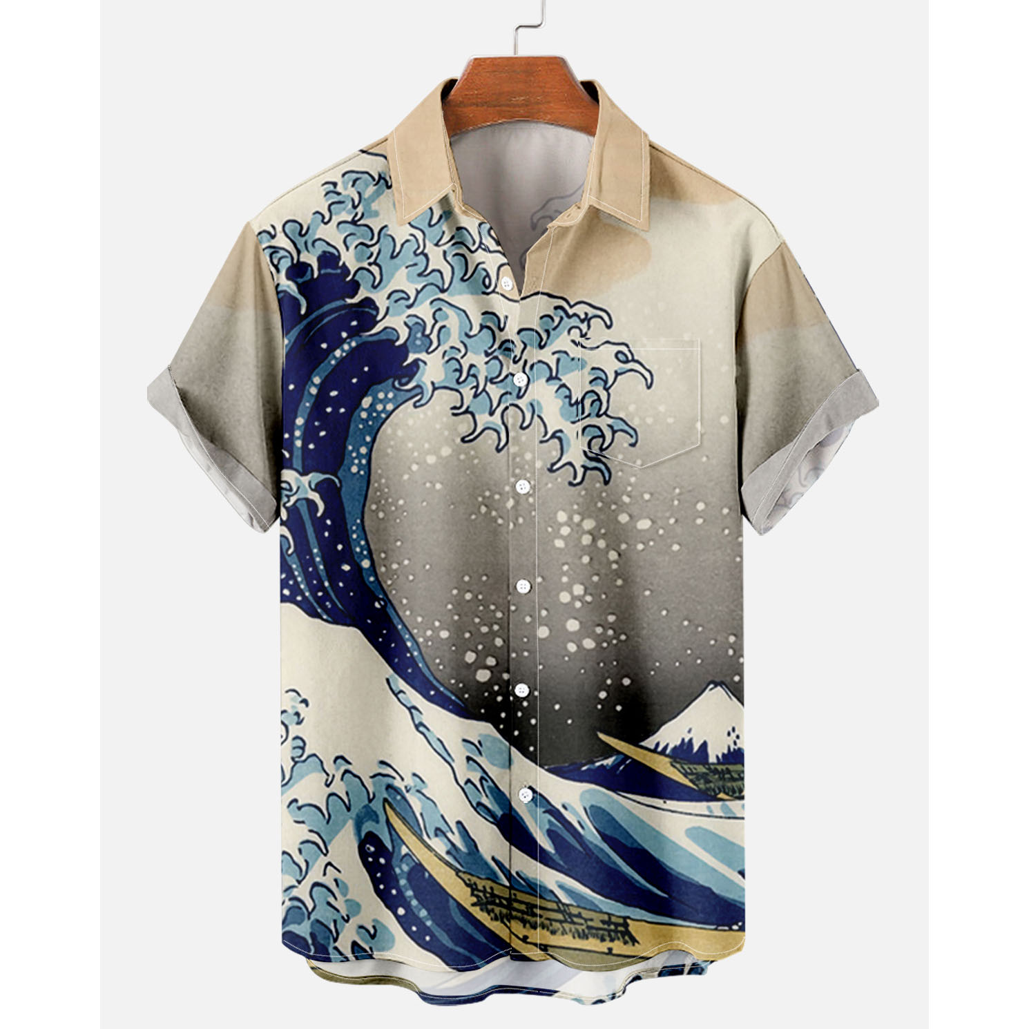 Men's Surf Beach Short Sleeve Chic Shirt