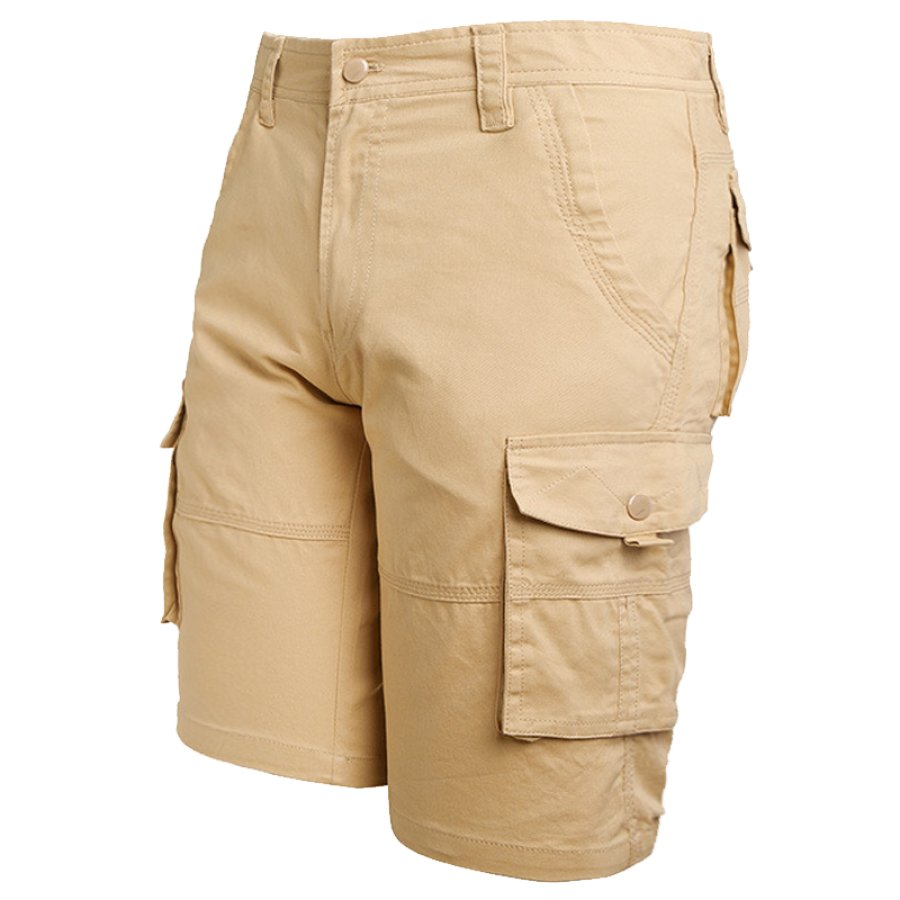 

Men's Multi Pocket Military Outdoor Hiking Cargo Shorts