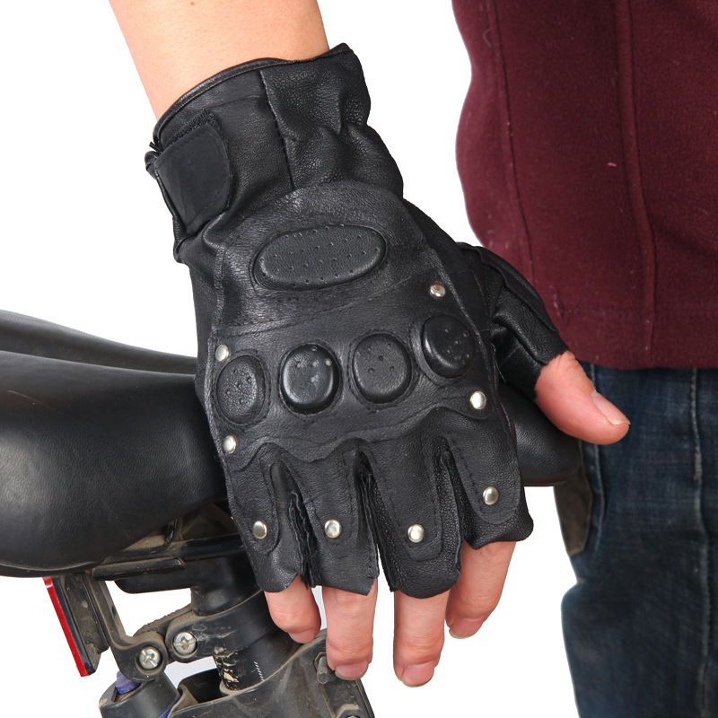 Men's Outdoor Tactical Cycling Chic Sports Leather Gloves