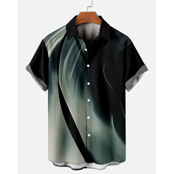 Men's Beach Short Sleeve Shirt - Faciway.com 