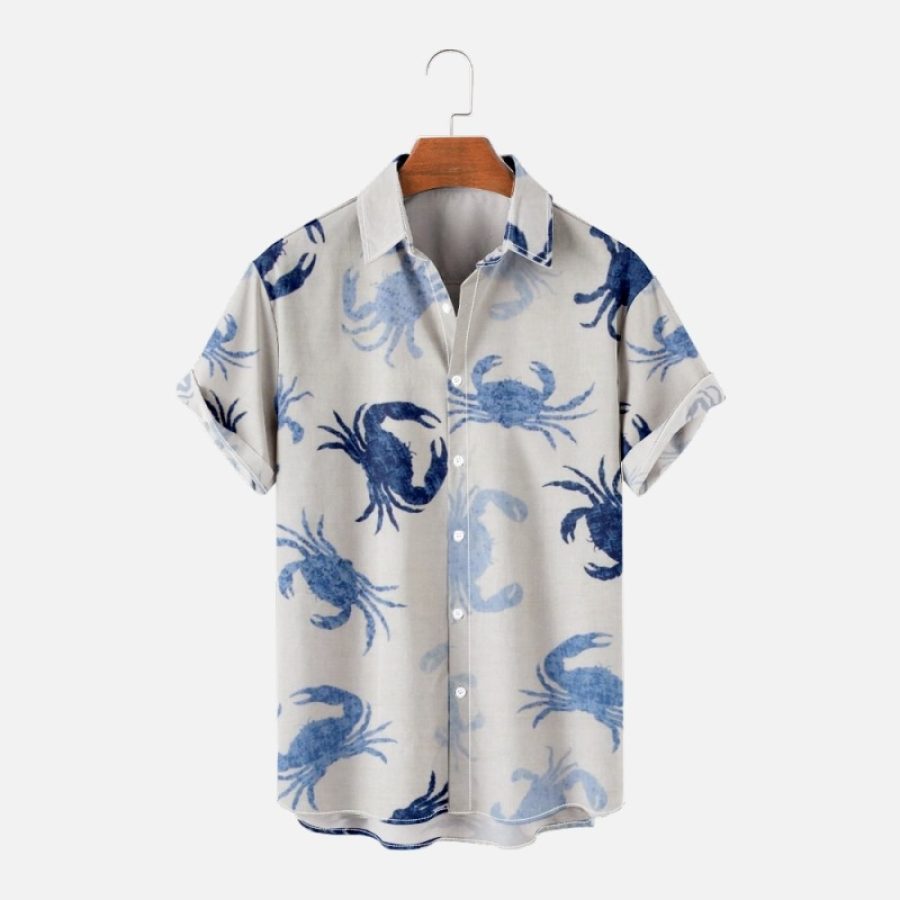 

Men's Crab Beach Short Sleeve Shirt