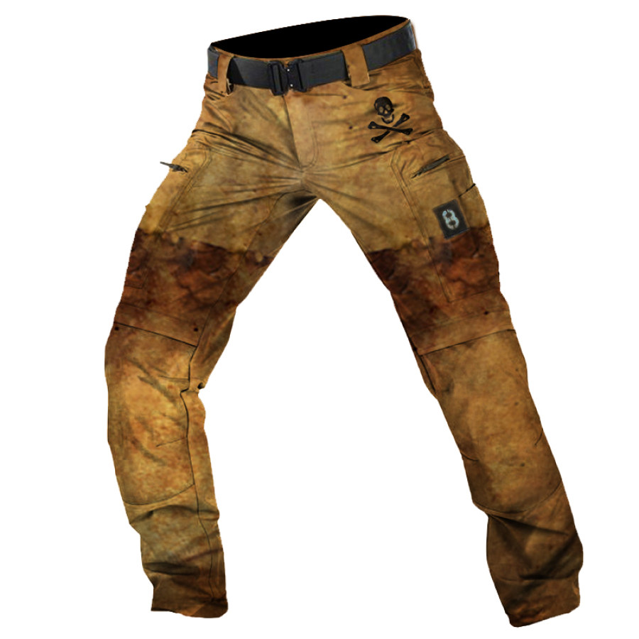 

Men's Outdoor Training Pirate Skull Multi-Pocket Tactical Pants
