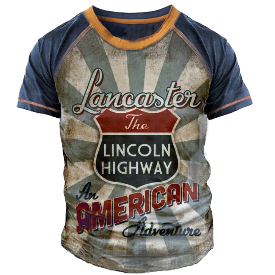 

Men's Route 66 Road Trip Print T-Shirt