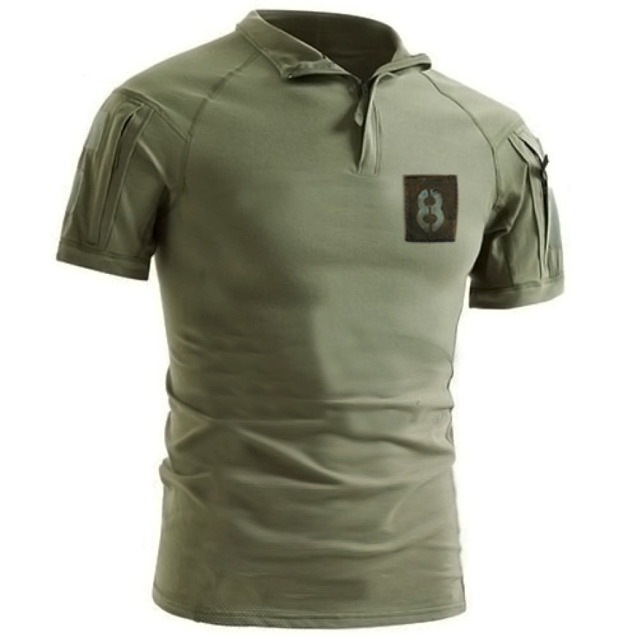 

Men's Outdoor Training Casual Lapel T-Shirt