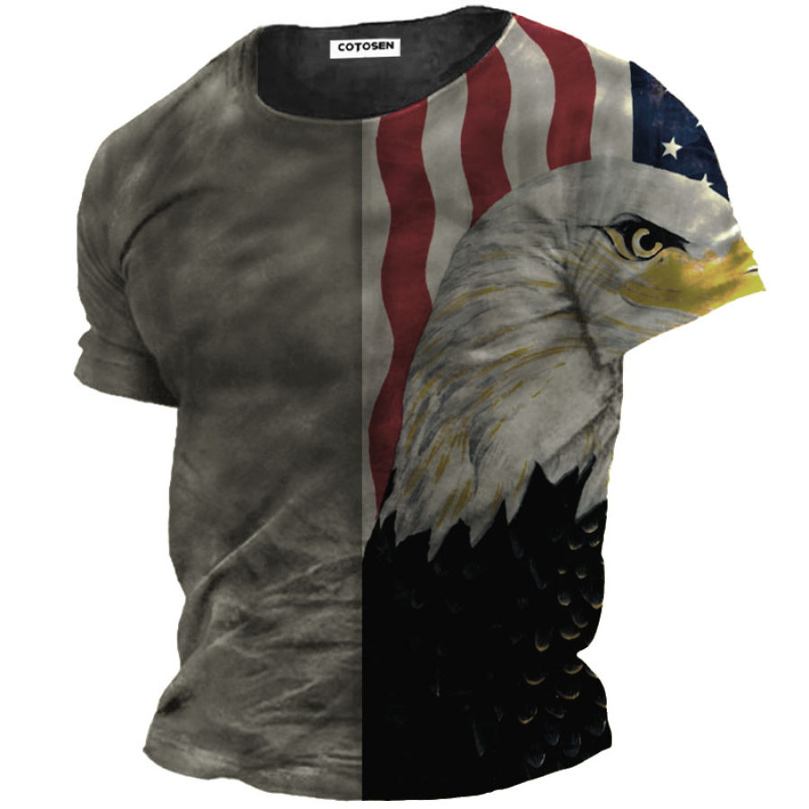 

Men's Eagle Flag Short Sleeve T-Shirt