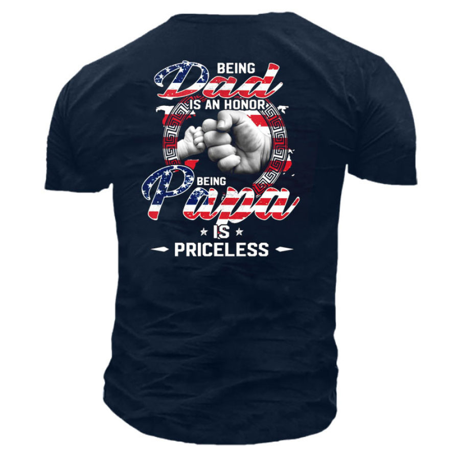 

Dad Men's Cotton Short Sleeve T-Shirt