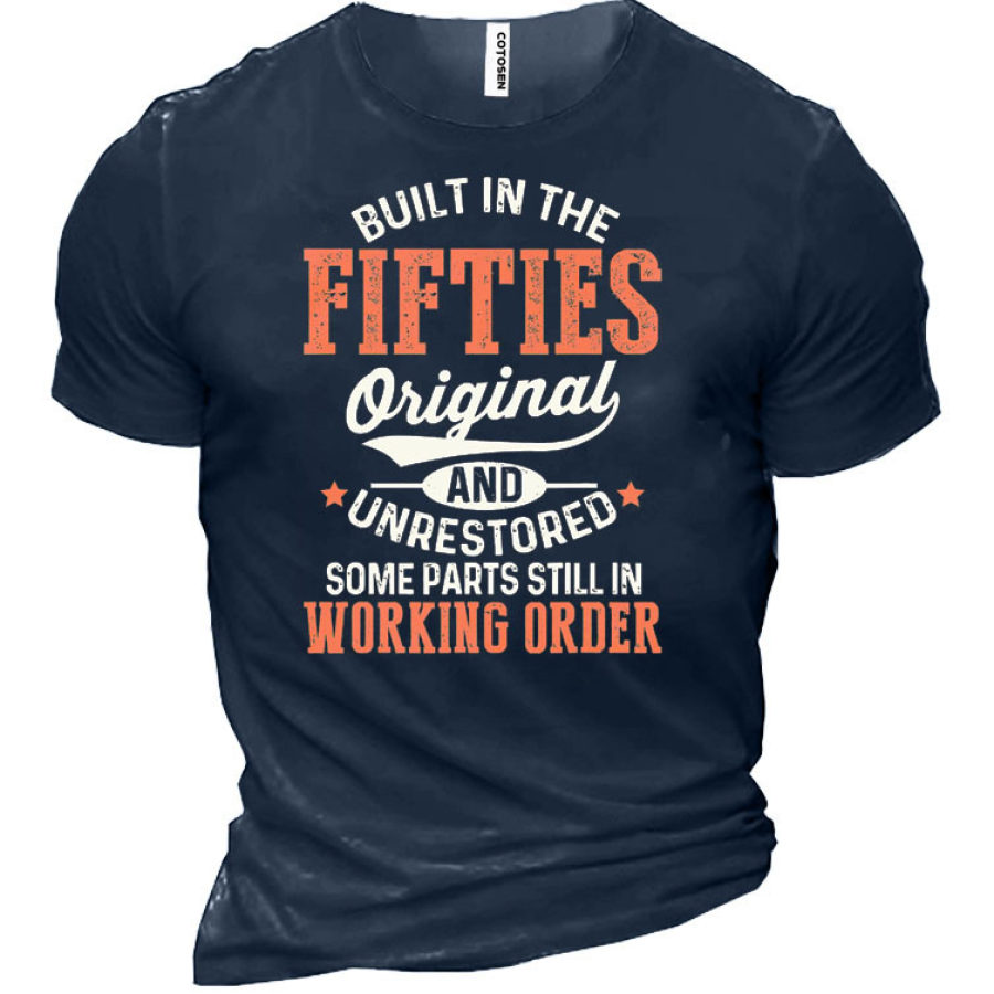 

Built In The Fifties Original And Unrestored Men's Cotton Short Sleeve T-Shirt