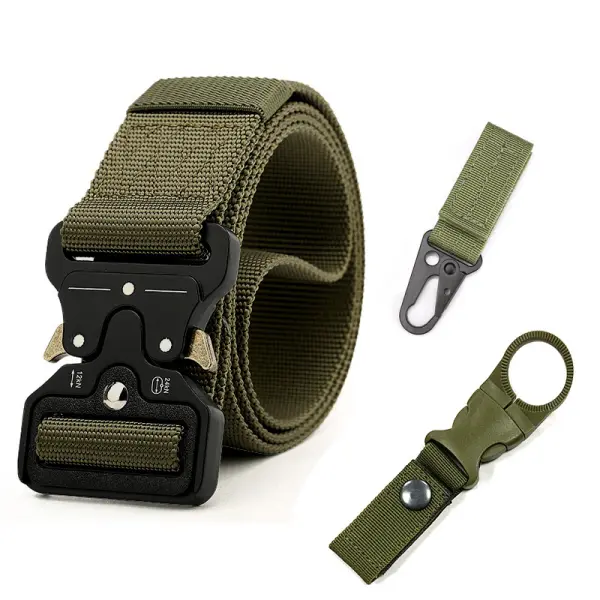 Men's Nylon Metal Buckle Outdoor Tactical Training Belt - Honeylop.chimpone.com 