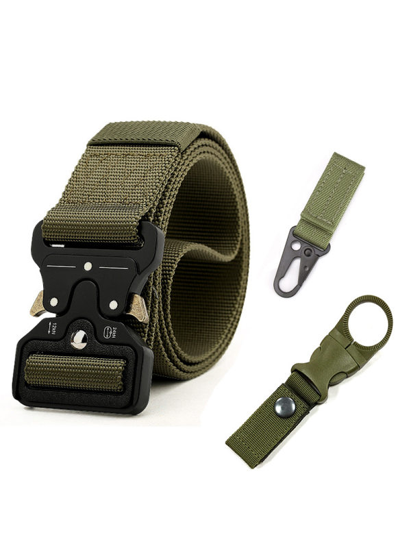 Men's Nylon Metal Buckle Outdoor Tactical Training Belt