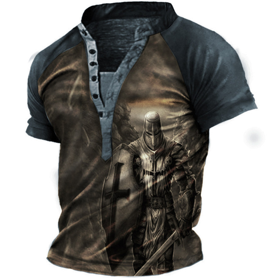 

Men's Paladin Henley Short Sleeve T-Shirt