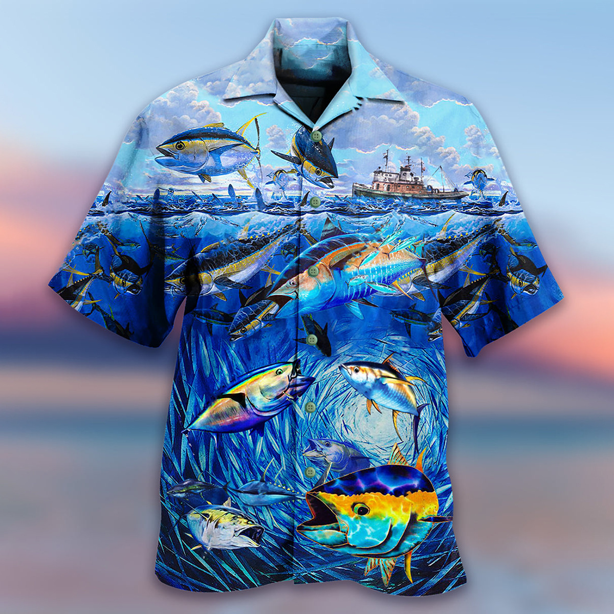 Men's Whale Beach Short Sleeve Chic Shirt