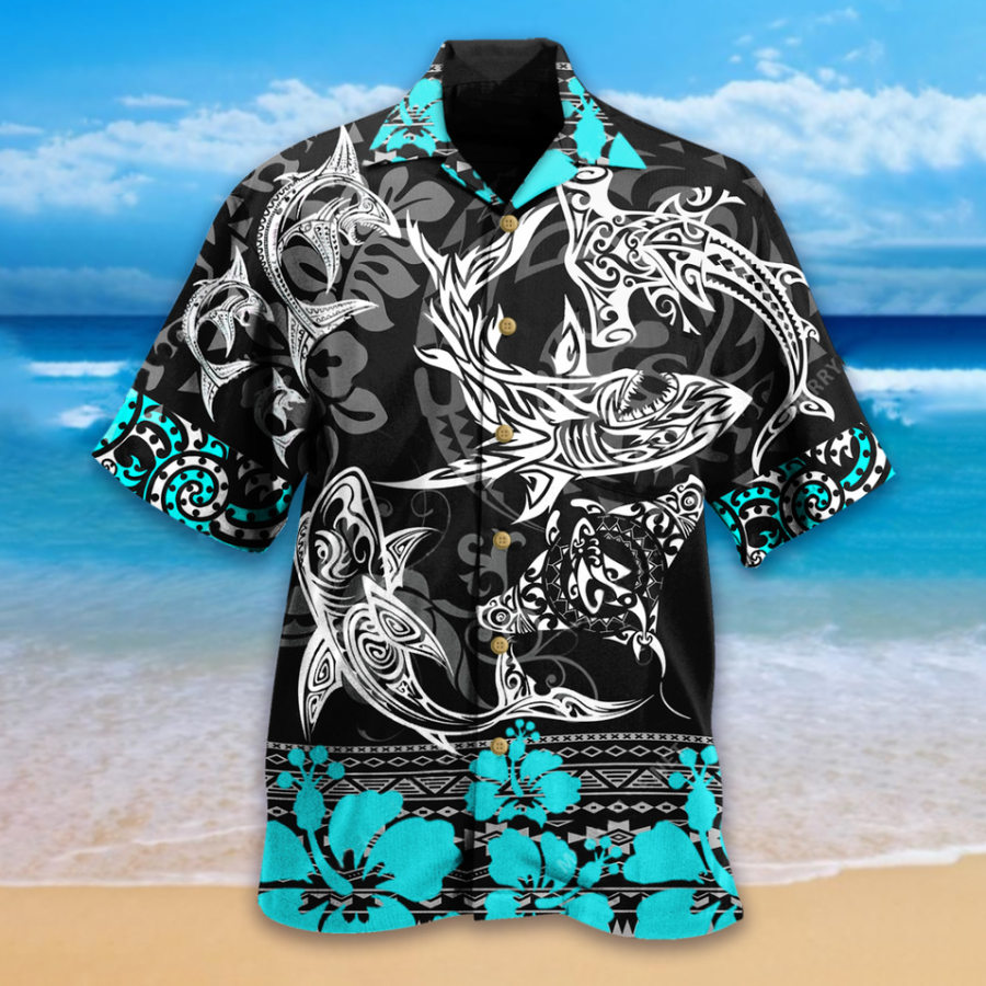 

Men's Fish Beach Short Sleeve Shirt
