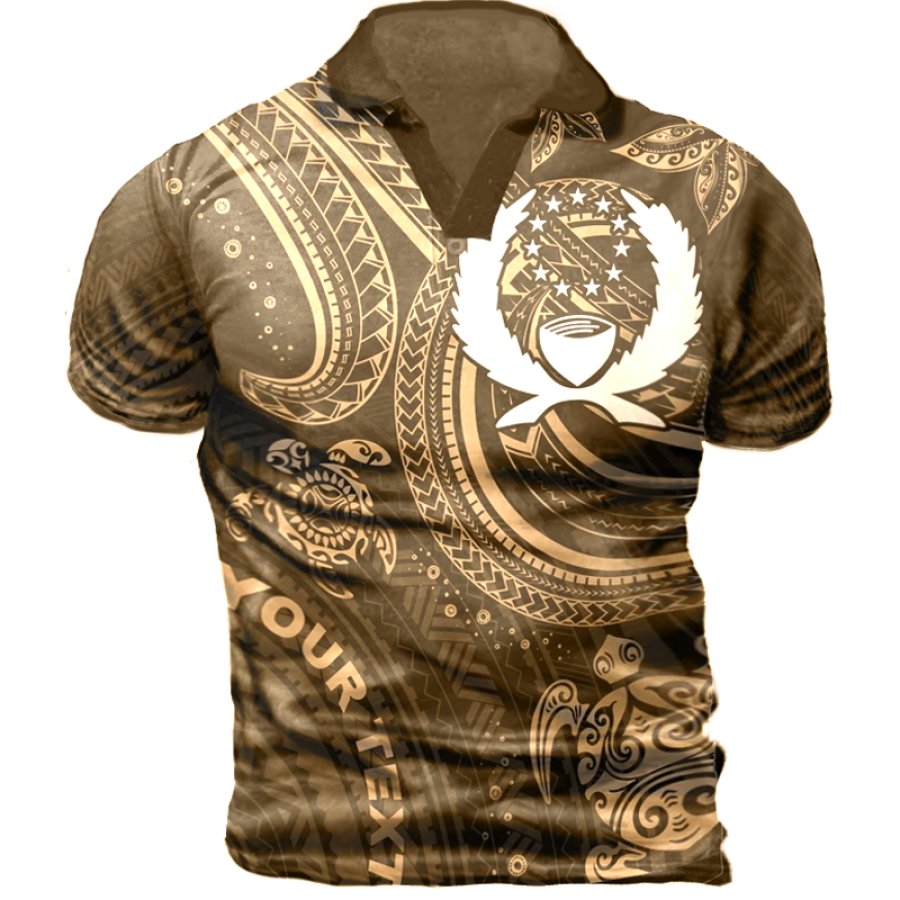 

Men's Ball Race Totem Print T-Shirt