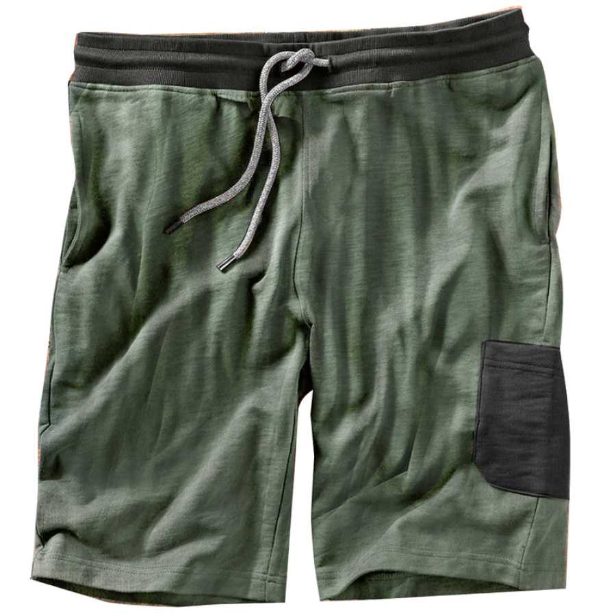 

Men's Outdoor Contrast Colors Tactical Pocket Loafer Shorts