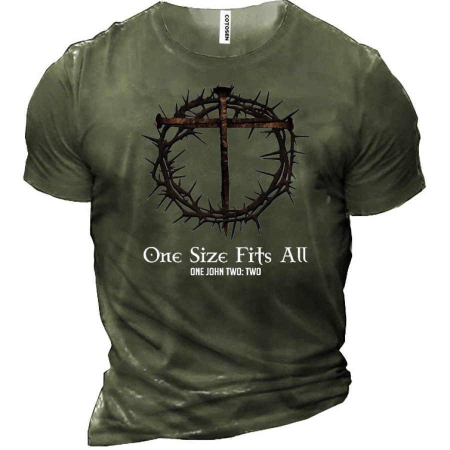

Christian One Size Fits All Men's Cotton Short Sleeve T-Shirt