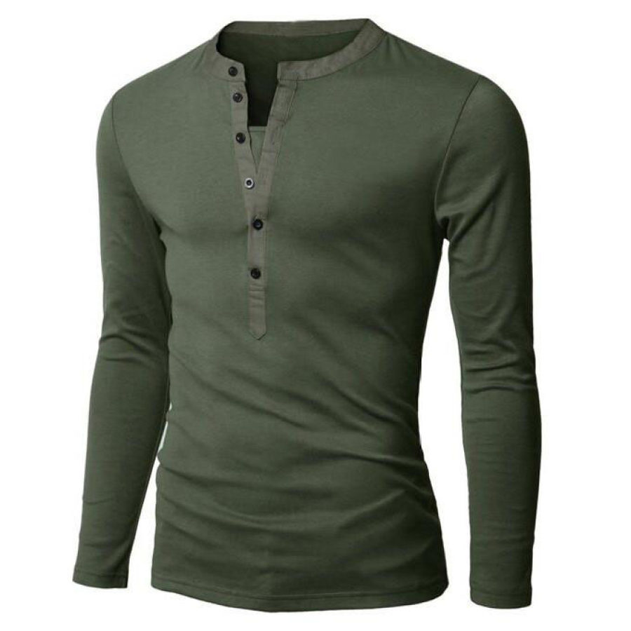 

Men's Training Henley Long Sleeve T-Shirt
