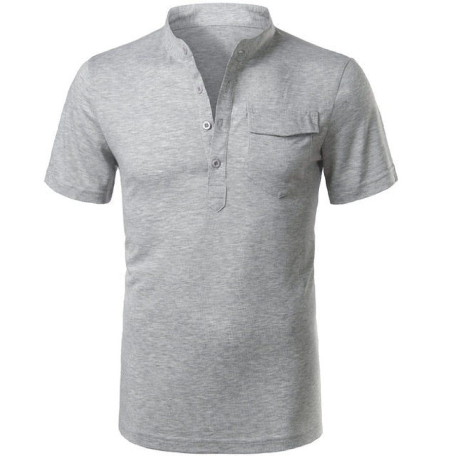 

Men's Training Henley Short Sleeve T-Shirt