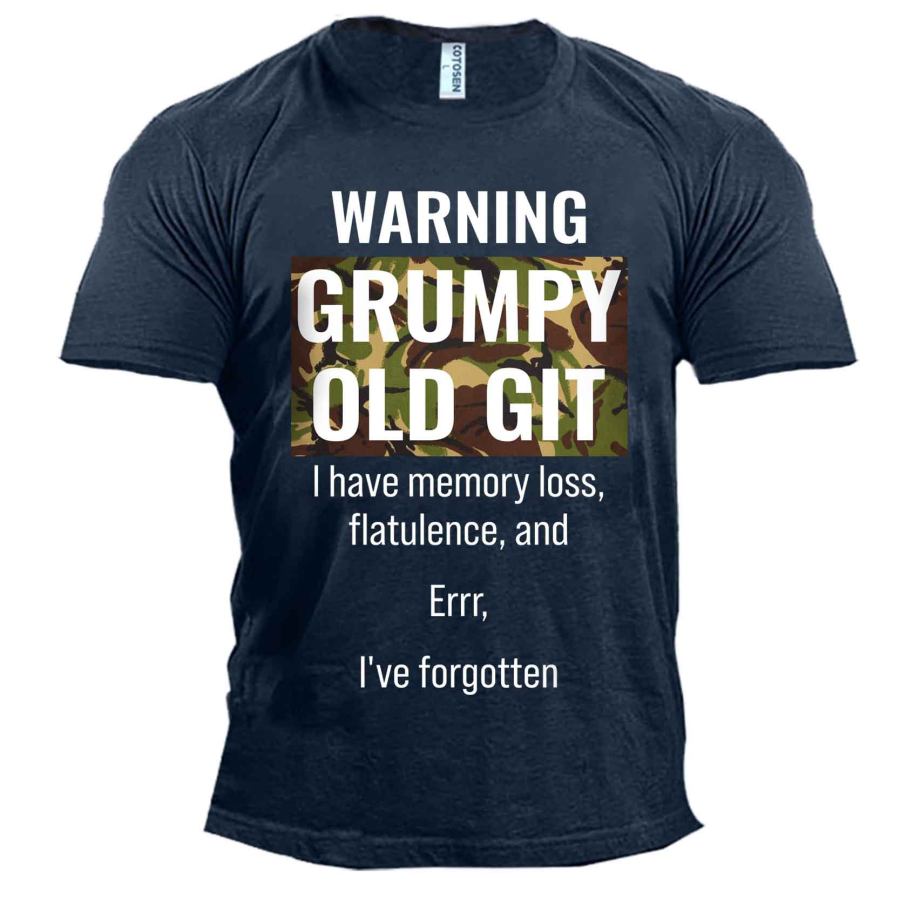 

Men's Outdoor Grumpy Old Git Cotton T-Shirt